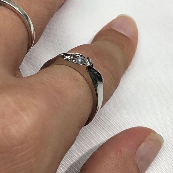 Twist Of Fate Wedding Band Ring (H15) - Picture 6 of 7